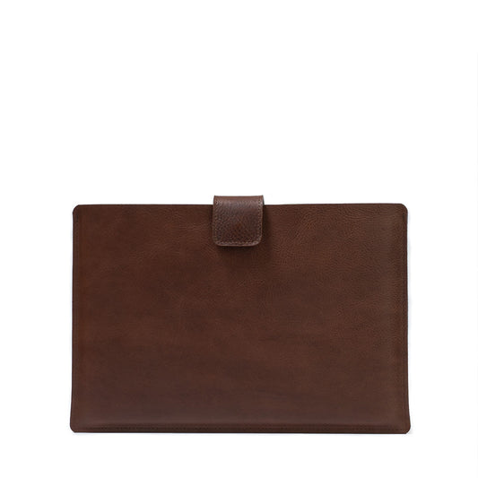 Leather Sleeve for MacBook with zipper pocket